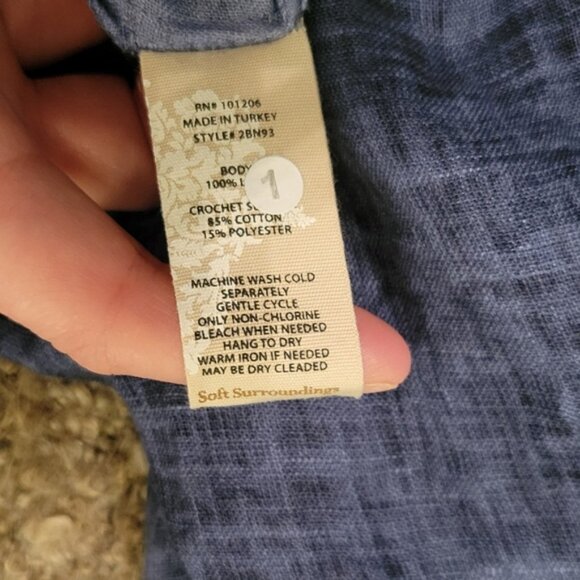 Soft Surroundings New Blue Dress Size Small - Picture 8 of 9